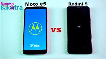Moto e5 vs Redmi 5 Speed test and Camera Comparison
