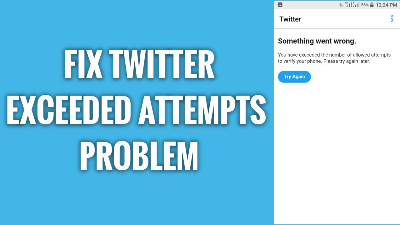 Fix Twitter Exceeded Number Of Attempts Problem YouTube fix-twitter-exceeded-number-of-attempts-problem-youtube