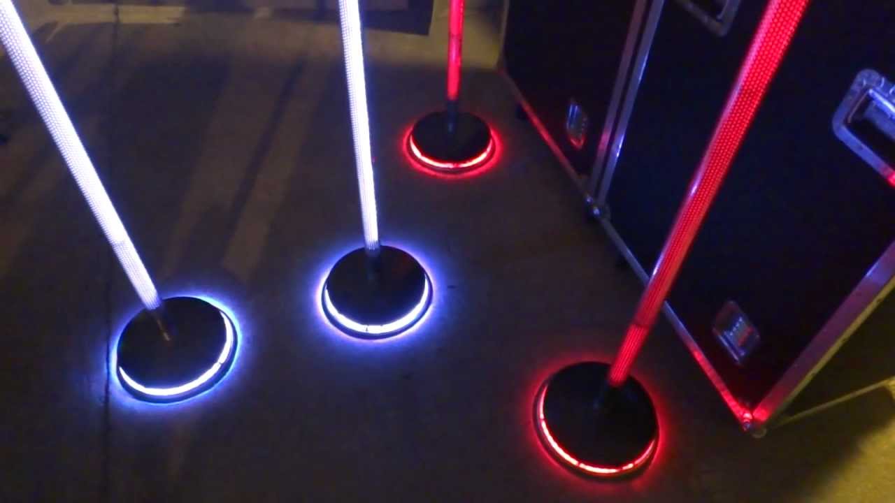 4 Rebel Neon Ion custom mic stand prototypes vid 2 YouTube