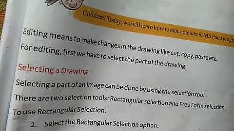 MS Paint (Part 2) | Class 3