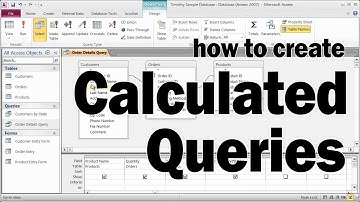 Calclated Queries In Access [Simple]