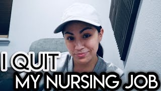 I QUIT MY NURSING JOB! Working in Long Term Care / Skilled Nursing Facility as an LVN/LPN