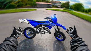 BALADE MOTO ! J'essaye ma 125 YZ sur la route !