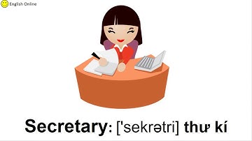 Học tiếng Anh chủ đề Nghề Nghiệp - Occupations/Jobs - English Online