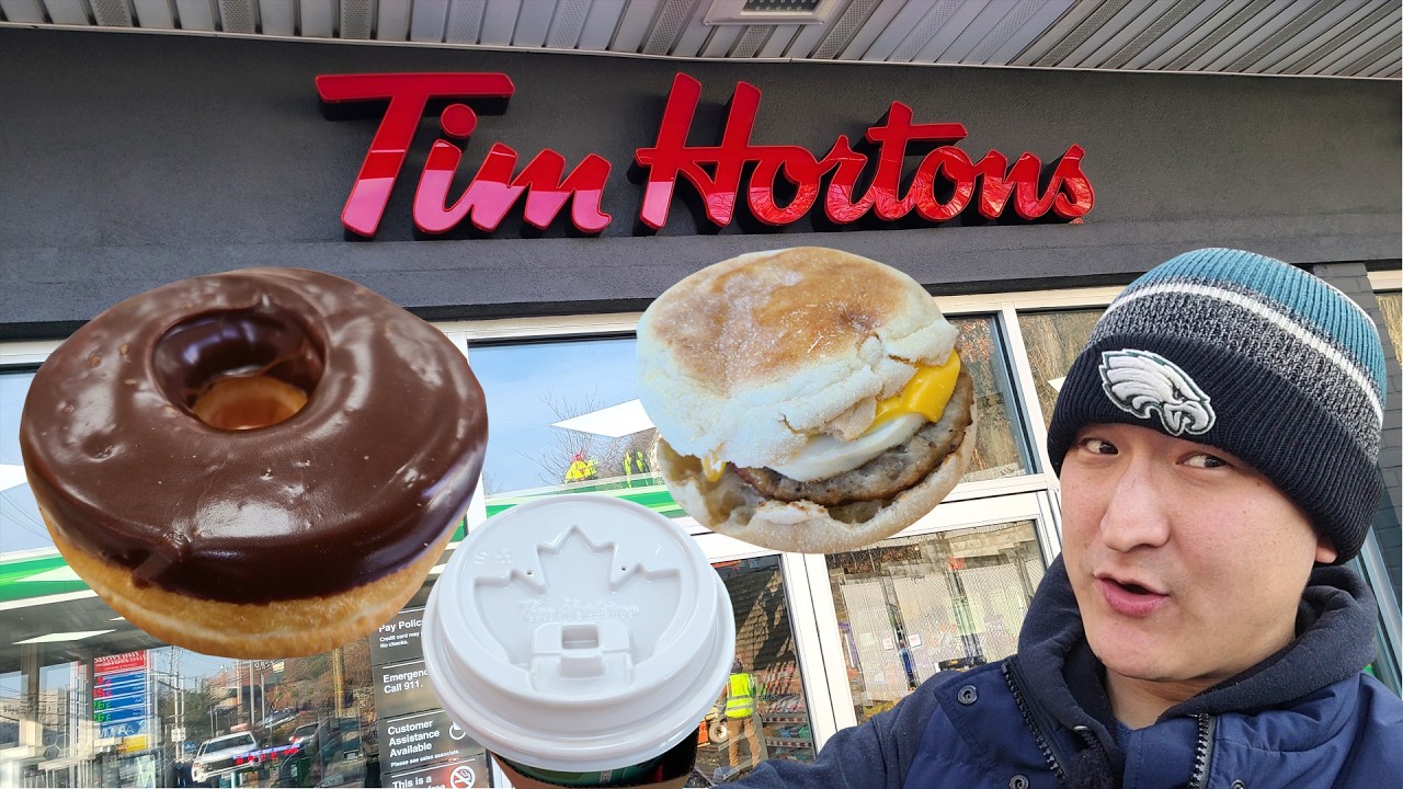 Why Do Canadians Love Tim Hortons? Trying the Iconic Canadian Chain!