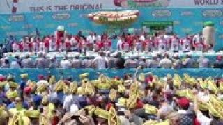 Joey 'Jaws' Chestnut eats 71 hot dogs for win