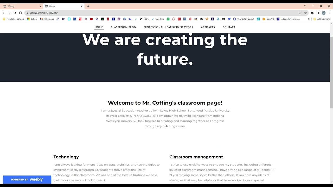 Teacher Blog Walkthrough