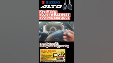 Suzuki Alto 2022 All Keys Lost Programming
