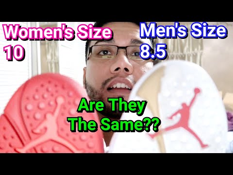 jordan womens size to men's