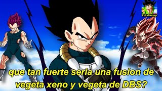 ¿Qué tan fuerte seria una fusión de vegeta xeno y vegeta de dragon ball super? #dragonball #vegeta