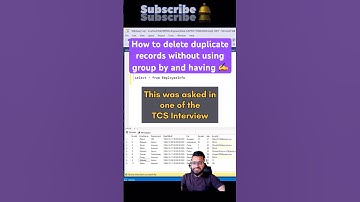How to remove duplicate records from the table #shorts #sql #coding #sqlqueries