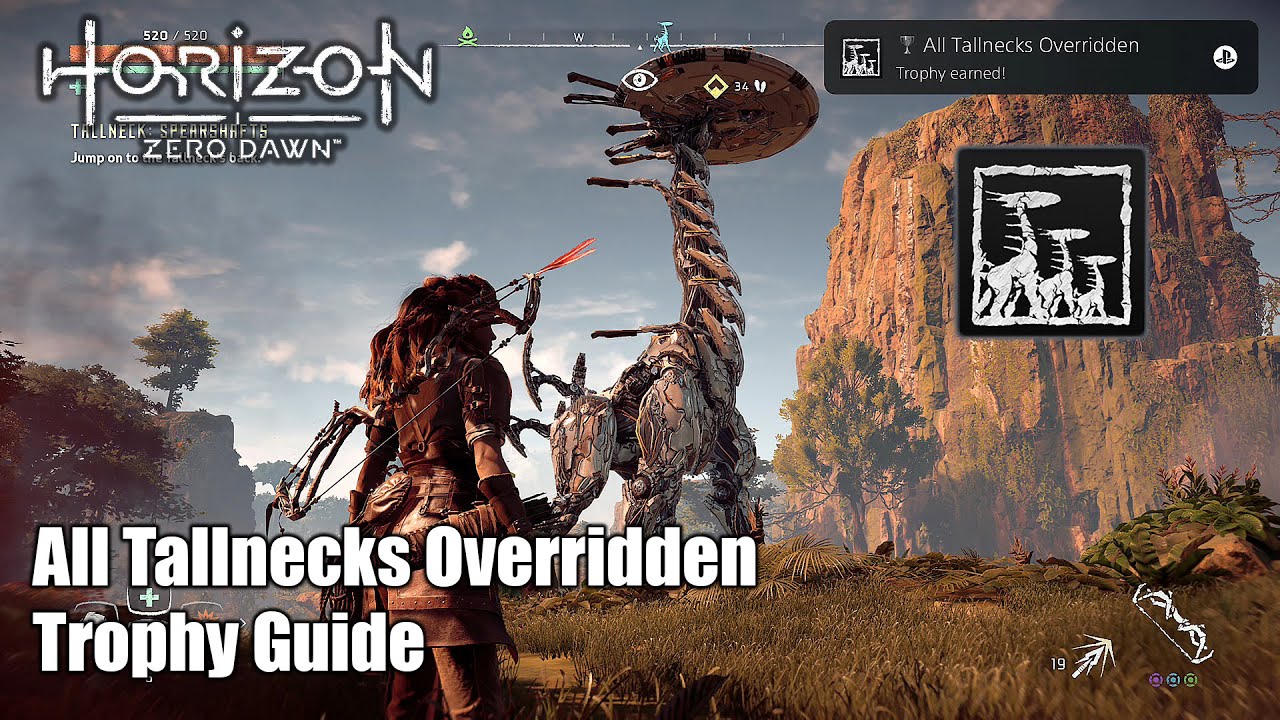 Horizon Zero Dawn • All Tallnecks Overridden Trophy Guide (Scaled all 5 of the Tallnecks.)
