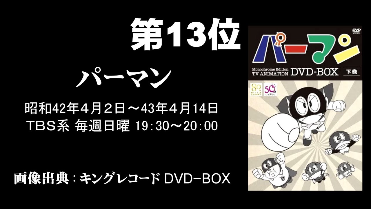 記憶語り】パーマン（白黒）【我推しの昭和アニメ第13位】 - YouTube