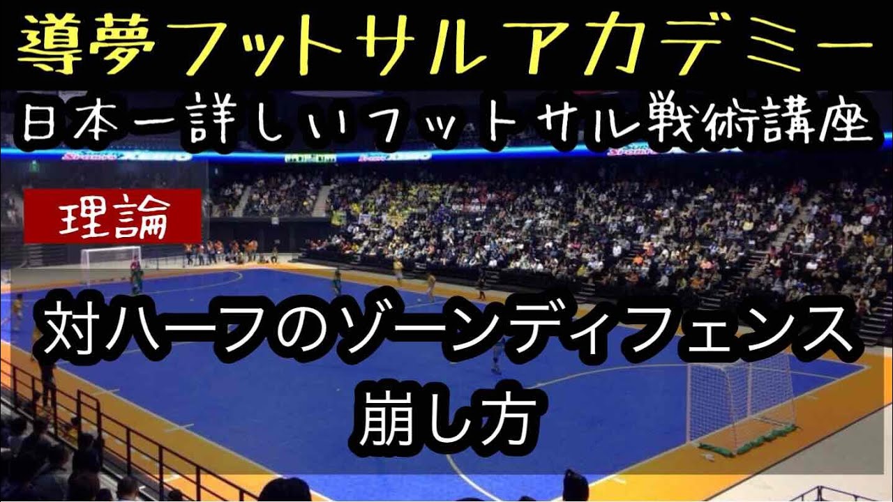 フットサル戦術 ハーフのゾーンディフェンスの崩し方 Youtube