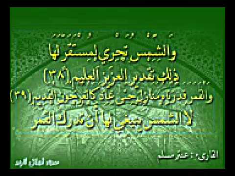 وآية لهم الليل نسلخ منه النهار رائعة للشيخ عنتر مسلم 