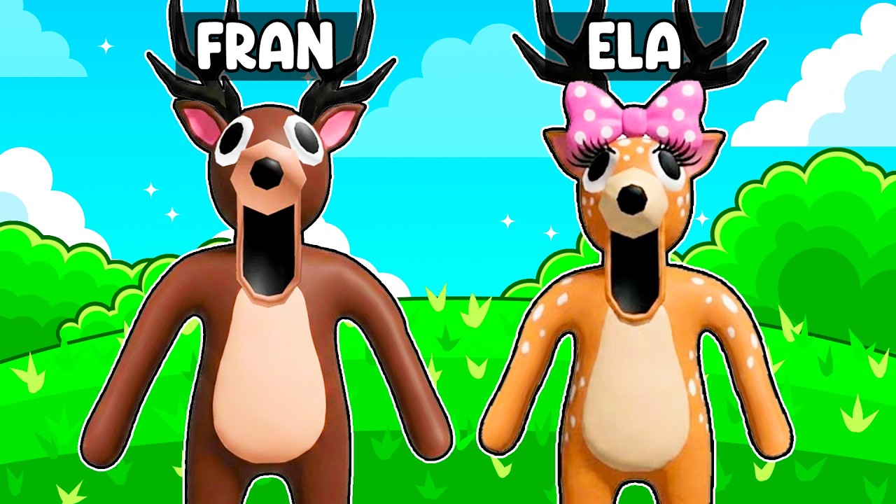 Nos CONVERTIMOS en CIERVOS de 99 NOCHES de PLASTILINA! 😂