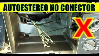 Como Conectar Un Autoestereo Sin Conector De Lado Del Auto Y Sin Diagrama De Fabrica
