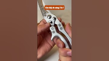 Kéo cắt gà, vịt, cá, tất cả các loại xương chỉ bằng 1 bấm rất nhẹ nhàng và đơn giản