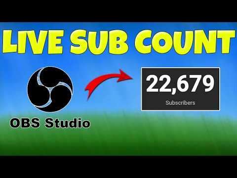 How To Add Live Subscriber Count To OBS Stream Cropped