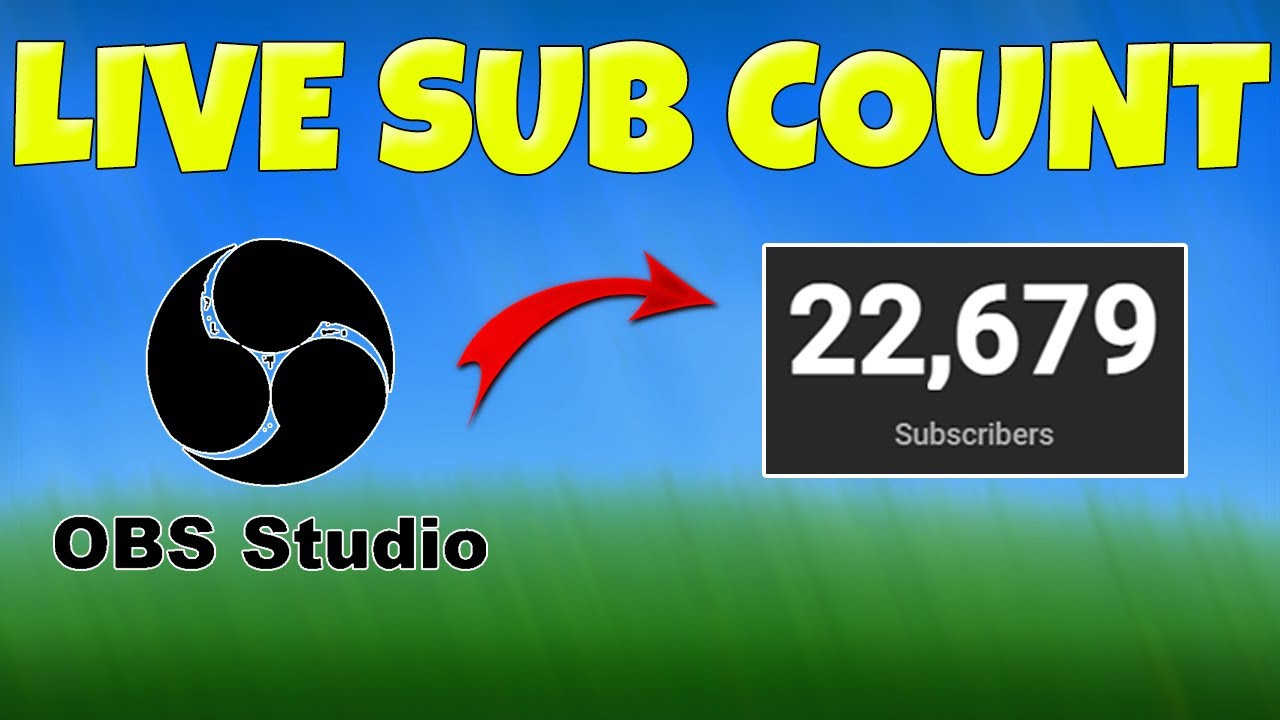 How To Add Live Subscriber Count To OBS! (OBS/ Tutorials