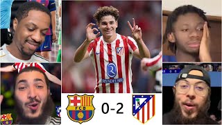 🚨😱L’ATLETICO MADRID TAPE LE FC BARCELONE 2-0 👀💙❤️