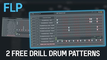 2 UK Drill Drum Patterns for FL Studio (FREE FLP)