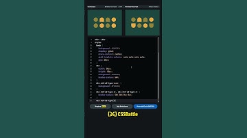 CSS Battle #28 - Cups & Balls #cssbattle #codingshorts #shorts #coding #learn #css