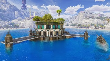 I Built a Futuristic Ocean Tek Base with Breeding Pen in ARK: Survival Ascended!