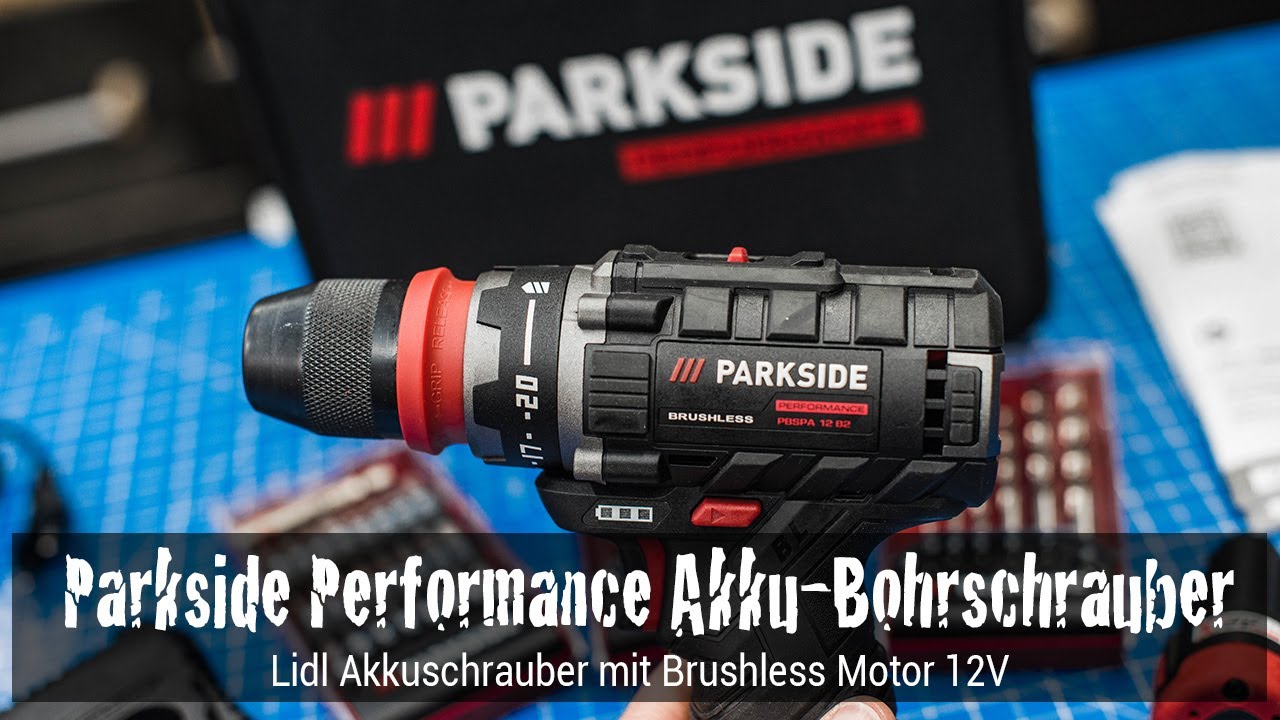 Lidl Performance von Motor Akkuschrauber mit 12V YouTube Brushless Parkside -