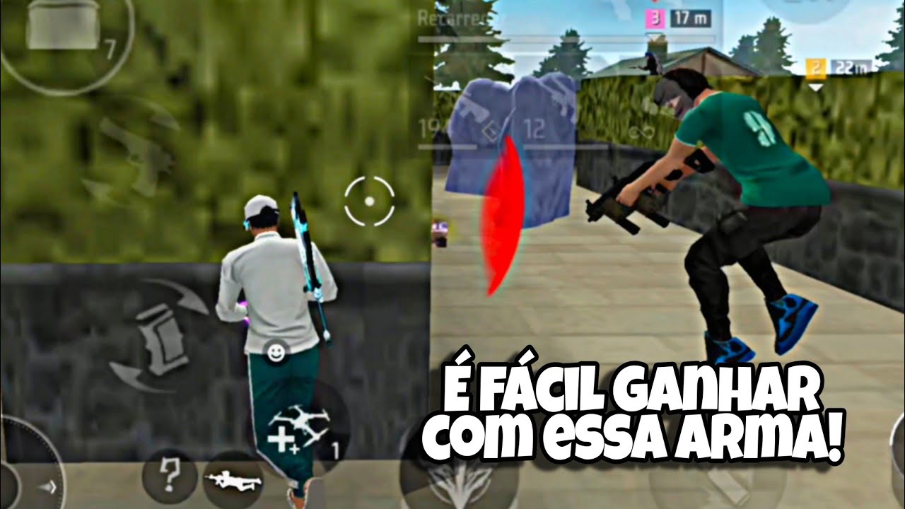 É FÁCIL GANHAR QUALQUER PARTIDA COM ESSA ARMA, FREE FIRE MOBILE 