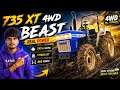 Swaraj 735 XT 4WD 😱 Real Power Test | Full Review 🔥 #tractor #swaraj #swarajtractor #swaraj735xt