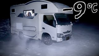 [Subtitle] Car Camping with Snow Monkeys Soaking in Hot Spring