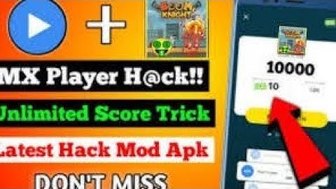 How to hack MX player Boom Knight game. today new hack trick unlimited score.