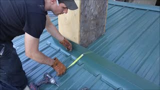 Metal Roofing Chimney Flashing Kit DIY Video  Mid Maine Metal