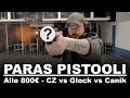 Paras alle 800 euron palveluspistooli glock vs cz vs canik