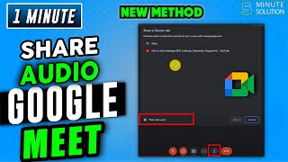 How to share audio on google meet 2024