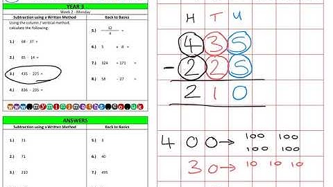 YEAR 3 Mini-maths Video Tutorial - Week 2 - Monday