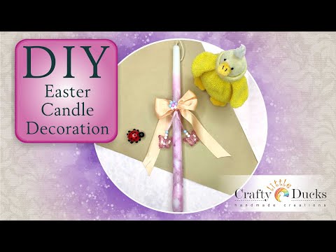 DIY Easter Candles