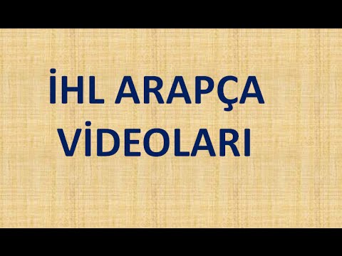 İHL Arapça Dersi / 10. Sınıf - 4