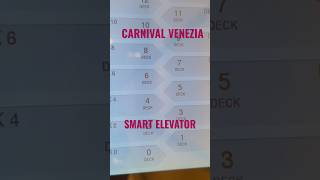 Carnival Venezia Smart Elevator Quick Tip shorts