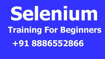 Selenium Training  Videos 2 For Beginners  +91 8886552866