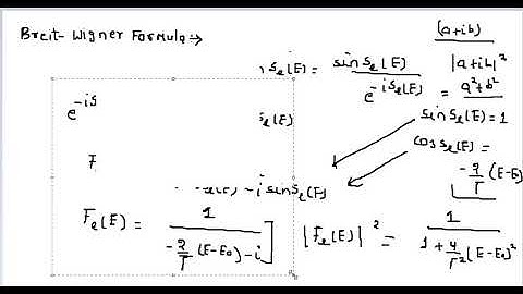 lecture 9 : briet wigner formula , quasi stationary states