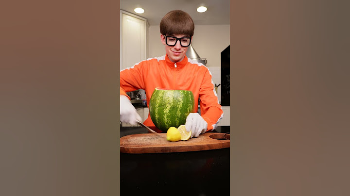 Making watermelon sorbet