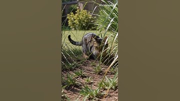 Shocking! 😱😱 The cat sets a trap and waits in complete silence.