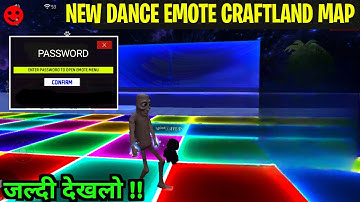 NEW DISCO NACHO DANCE EMOTE PARTY MAP CODE INDIA SERVER PASSWORD KYA HAI FREE FIRE CRAFTLAND PASS