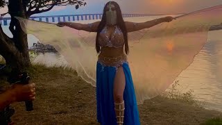  Oriental Belly Dance  Belly Dance with Wings of Isis by the Beach  Magdansös Selina Sevil