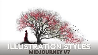 25 ILLUSTRATION Midjourney v7 SREF styles