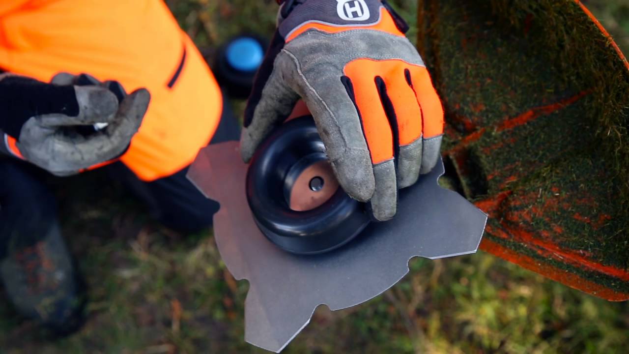 cambiar el cabezal la recortadora Husqvarna - YouTube