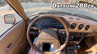 1979 Datsun 280ZX by Nissan - Driving the Japanese Manual Inline 6 (POV Binaural Audio)