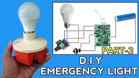 rechargeable portable diy emergency light using tp4056 module board || part-2